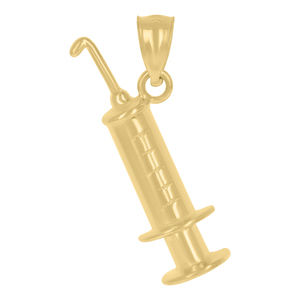10kt 10k Yellow Gold Mens Injection Charm Pendant